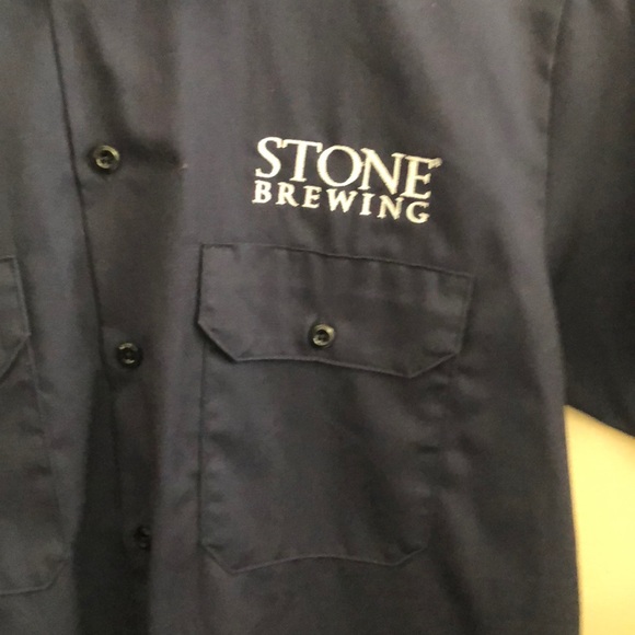 Stone BreweryNavy  Dickies ButtonUp SzMed - Picture 3 of 10